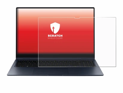 Abbildung des Geräts Samsung Galaxy Book Pro 360 15" mit einer Vielzahl des Displayschutzes.