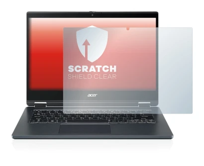 Abbildung des Geräts Acer TravelMate Spin P4 14" 16:9 mit einer Vielzahl des Displayschutzes.