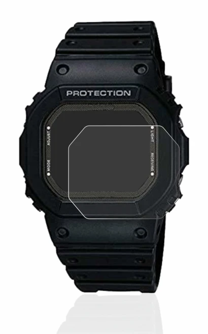 Abbildung des Geräts Casio G-Shock GW-5000-1JF mit einer Vielzahl des Displayschutzes.