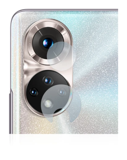 Abbildung des Geräts Honor 50 (NUR Kameraschutz) mit einer Vielzahl des Displayschutzes.