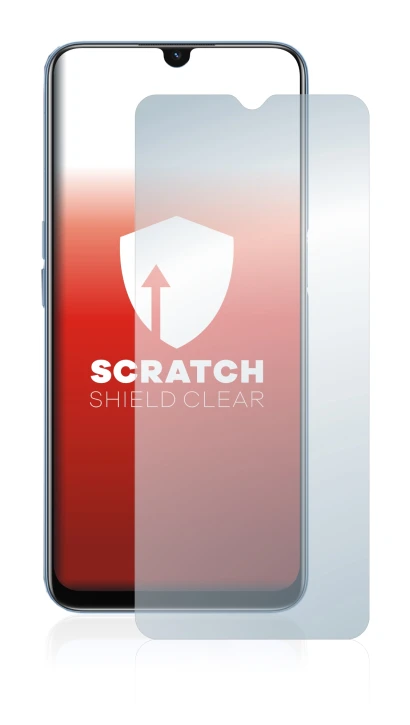 Abbildung des Geräts Oppo A16s mit einer Vielzahl des Displayschutzes.