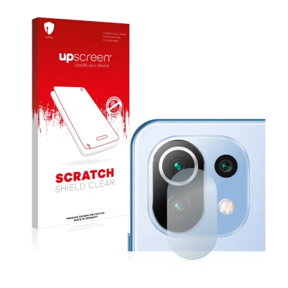 Vorderseite einer Produktverpackung mit dem Markenlogo upscreen. Daneben ist das Gerät Xiaomi 11 Lite 5G NE (NUR Kameraschutz)