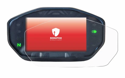 Abbildung des Geräts Ducati Monster / Monster + 2021 mit einer Vielzahl des Displayschutzes.