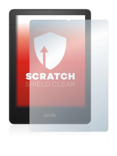 Abbildung des Geräts Amazon Kindle Paperwhite 2021 Signature Edition mit einer Vielzahl des Displayschutzes.
