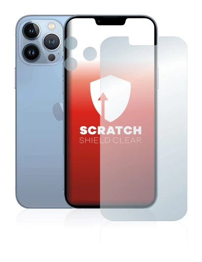 Abbildung des Geräts Apple iPhone 13 Pro Max (Display+Kamera) mit einer Vielzahl des Displayschutzes.