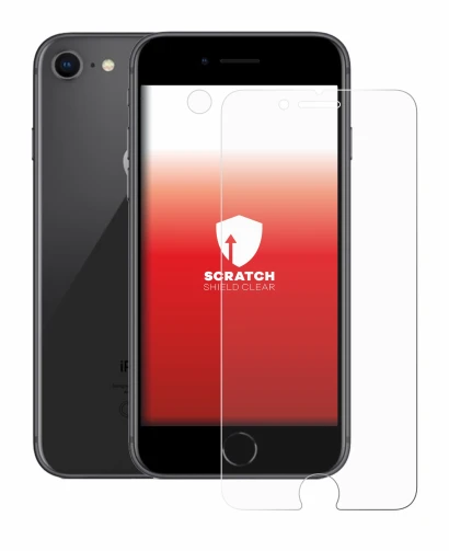 Abbildung des Geräts Apple iPhone 8 (Display+Kamera) mit einer Vielzahl des Displayschutzes.