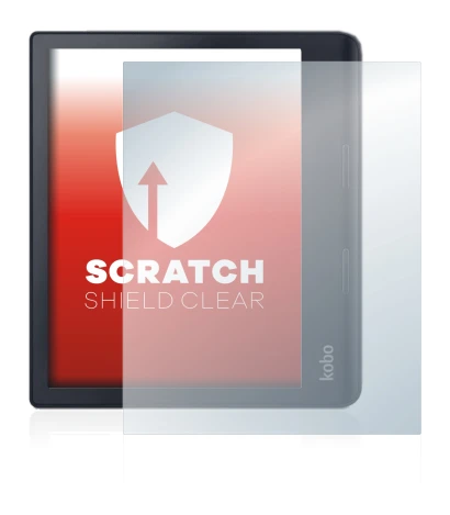 Abbildung des Geräts Kobo Sage mit einer Vielzahl des Displayschutzes.