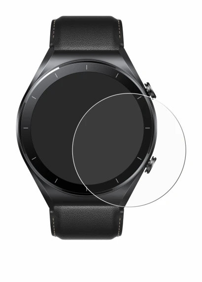 Abbildung des Geräts Xiaomi Watch S1 mit einer Vielzahl des Displayschutzes.
