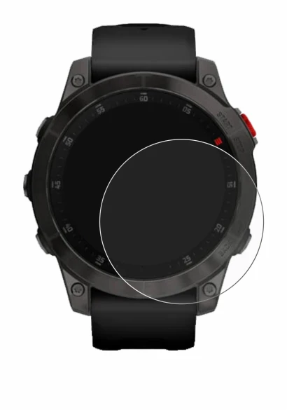 Abbildung des Geräts Garmin epix (Gen. 2) mit einer Vielzahl des Displayschutzes.