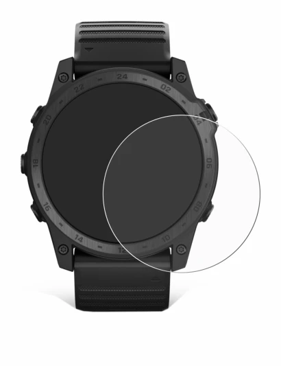 Abbildung des Geräts Garmin Tactix 7 Pro Ballistics mit einer Vielzahl des Displayschutzes.