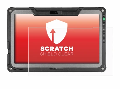 Abbildung des Geräts Getac F110 G6 mit einer Vielzahl des Displayschutzes.