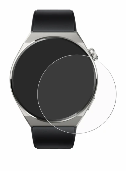 Abbildung des Geräts Huawei Watch GT 3 Pro Titanium (46mm) mit einer Vielzahl des Displayschutzes.