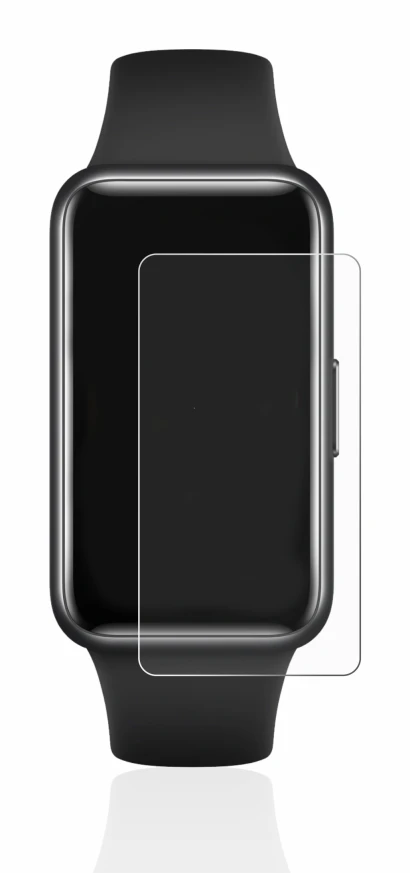 Abbildung des Geräts Huawei Band 7 mit einer Vielzahl des Displayschutzes.
