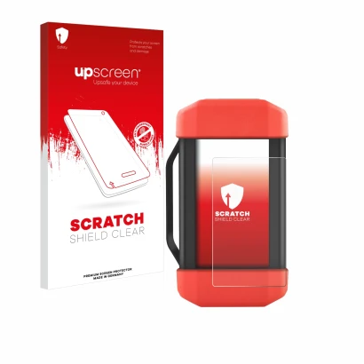 Vorderseite einer Produktverpackung mit dem Markenlogo upscreen. Daneben ist das Gerät Launch SRDs SmartLink mit dem zugehörig