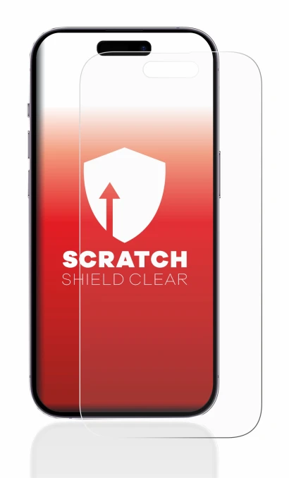 Abbildung des Geräts Apple iPhone 14 Pro mit einer Vielzahl des Displayschutzes.