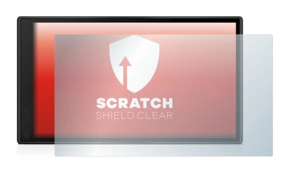 Abbildung des Geräts Garmin DriveSmart 66 mit einer Vielzahl des Displayschutzes.