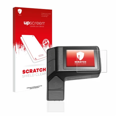 Vorderseite einer Produktverpackung mit dem Markenlogo upscreen. Daneben ist das Gerät Giant Ridecontrol Dash 2 in 1 mit dem z