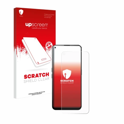 Vorderseite einer Produktverpackung mit dem Markenlogo upscreen. Daneben ist das Gerät Unihertz Luna mit dem zugehörigen Displ