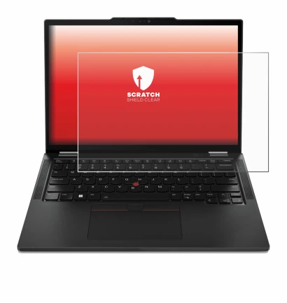 Abbildung des Geräts Lenovo ThinkPad X13 Gen 4 mit einer Vielzahl des Displayschutzes.