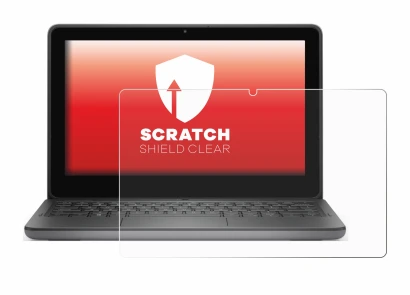 Abbildung des Geräts Dell Latitude 3140 2-in-1 mit einer Vielzahl des Displayschutzes.