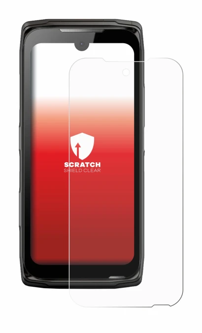 Abbildung des Geräts Crosscall Core-Z5 mit einer Vielzahl des Displayschutzes.