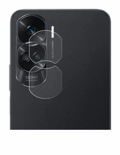 Abbildung des Geräts Honor 90 Lite (NUR Kameraschutz) mit einer Vielzahl des Displayschutzes.