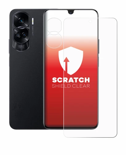 Abbildung des Geräts Honor 90 Lite (Display+Kamera) mit einer Vielzahl des Displayschutzes.