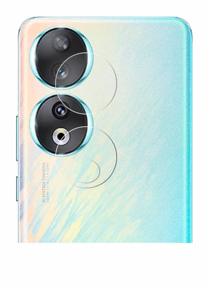 Abbildung des Geräts Honor 90 (NUR Kameraschutz) mit einer Vielzahl des Displayschutzes.