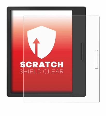 Abbildung des Geräts Boox Page mit einer Vielzahl des Displayschutzes.