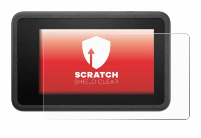 Abbildung des Geräts DJI Osmo Action 4 mit einer Vielzahl des Displayschutzes.