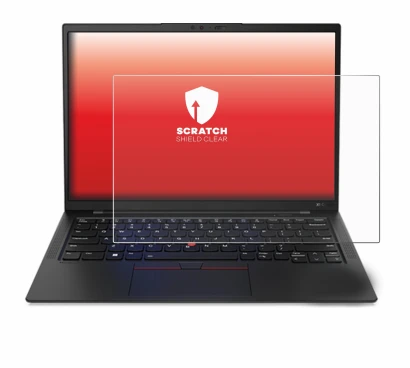 Abbildung des Geräts Lenovo ThinkPad X1 Carbon 14" Gen 11 mit einer Vielzahl des Displayschutzes.