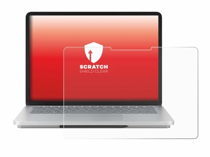 Abbildung des Geräts Microsoft Surface Laptop Studio 2 mit einer Vielzahl des Displayschutzes.