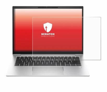 Abbildung des Geräts HP EliteBook 840 G10 mit einer Vielzahl des Displayschutzes.