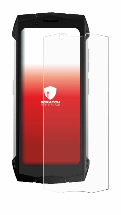 Abbildung des Geräts Doogee S Mini mit einer Vielzahl des Displayschutzes.