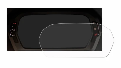 Abbildung des Geräts Audi A3 2023 Virtual cockpit mit einer Vielzahl des Displayschutzes.