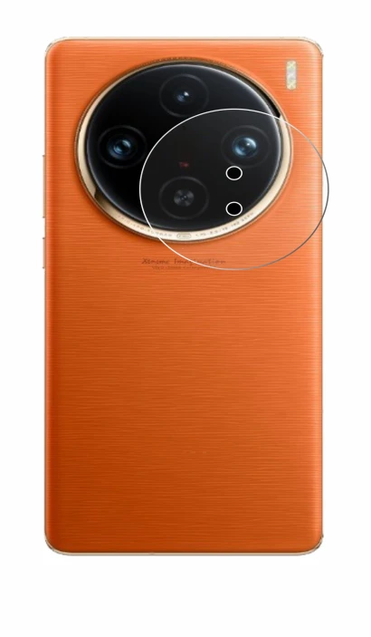 Abbildung des Geräts Vivo X100 Pro (NUR Kameraschutz) mit einer Vielzahl des Displayschutzes.