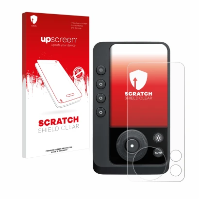 Vorderseite einer Produktverpackung mit dem Markenlogo upscreen. Daneben ist das Gerät Profoto Connect Pro mit dem zugehörigen