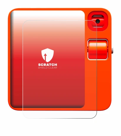 Abbildung des Geräts rabbit r1 mit einer Vielzahl des Displayschutzes.