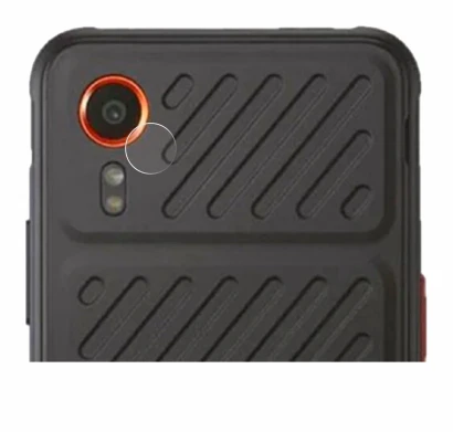 Abbildung des Geräts Samsung Galaxy XCover 7 (NUR Kameraschutz) mit einer Vielzahl des Displayschutzes.