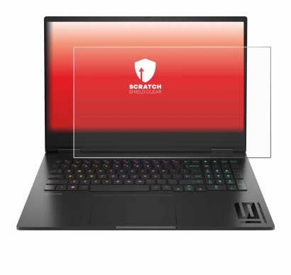 Abbildung des Geräts HP Omen 16 2024 mit einer Vielzahl des Displayschutzes.