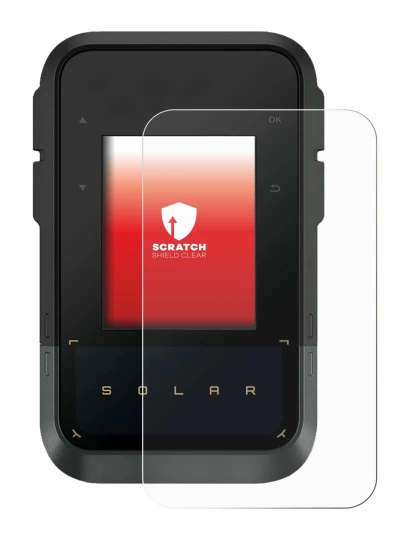Abbildung des Geräts Garmin eTrex Solar mit einer Vielzahl des Displayschutzes.