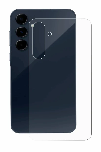 Abbildung des Geräts Samsung Galaxy A35 5G (Rückseite) mit einer Vielzahl des Displayschutzes.