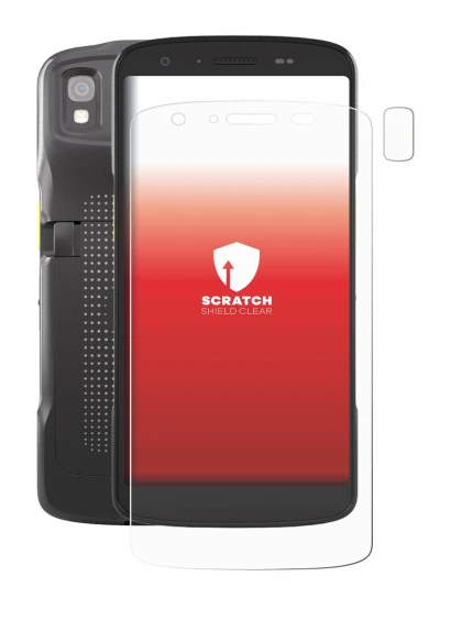 Abbildung des Geräts Zebra TC22 (Display+Kamera) mit einer Vielzahl des Displayschutzes.