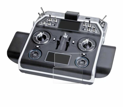 Abbildung des Geräts Graupner MC-28 mit einer Vielzahl des Displayschutzes.