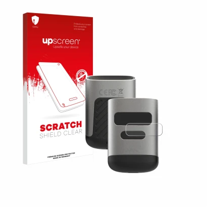 Vorderseite einer Produktverpackung mit dem Markenlogo upscreen. Daneben ist das Gerät Opticon OPN-6000 (Bildschirm) mit dem z