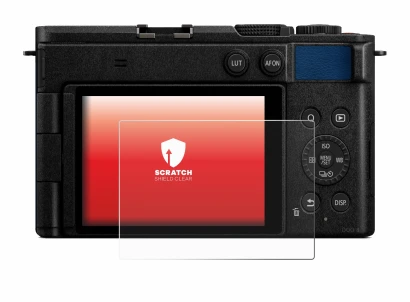 Abbildung des Geräts Panasonic Lumix DC-S9 mit einer Vielzahl des Displayschutzes.