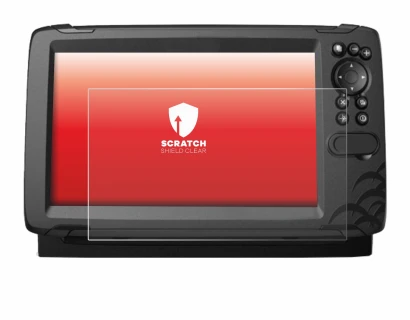 Abbildung des Geräts Lowrance HOOK Reveal 9 mit einer Vielzahl des Displayschutzes.