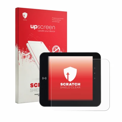 Vorderseite einer Produktverpackung mit dem Markenlogo upscreen. Daneben ist das Gerät unu Scooter Pro / Move mit dem zugehöri