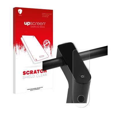 Vorderseite einer Produktverpackung mit dem Markenlogo upscreen. Daneben ist das Gerät Xiaomi Mi 4 Pro (2. Gen.) mit dem zugeh