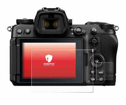 Abbildung des Geräts Nikon Z6 III mit einer Vielzahl des Displayschutzes.